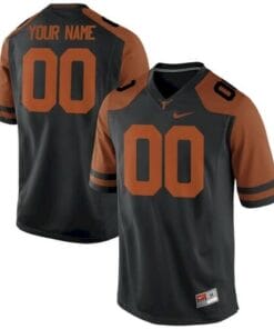 Custom Texas Longhorns Jersey Name Number College Football Black