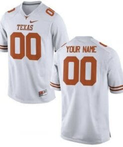 Custom Texas Longhorns Jersey College Football White